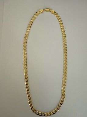 Gold Cuban Link Chain Necklace